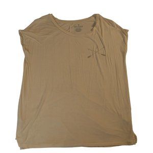 AMERICAN EAGLE Top Women's Soft & Sexy Cap Sleeve Jegging T Beige XS